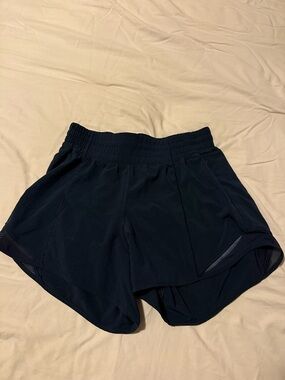 Women’s Navy Lululemon Hotty Hot HR 4in